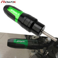 สำหรับ Kawasaki Ninja 400 Ninja 250 Ninja 300 ZX-14R ZZR1400 ZX-6R ZX-10R อุปกรณ์เสริมรถจักรยานยนต์กันล้มป้องกันการกระแทกฝาปิดท่อไอเสียเครื่องป้องกันการกระแทก