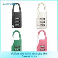 กระเป๋า ALEXIS กุญแจล็อคกันขโมยของกระเป๋ายิมกระเป๋าสัมภาระที่ล็อกซิปล็อคที่มีรหัสผ่าน3กุญแจล็อครหัสตัวเลข