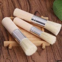 3Pcs/6Pcs Wooden Stencil Bristles Brushes Set Template Round Head For Oil Painting Watercolor Painting Project DIY Art Craft Artist Brushes Tools