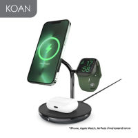 แท่นชาร์จ Adam Elements OMNIA M3+ Magnetic 3-in-1 Wireless Charging Station - Black