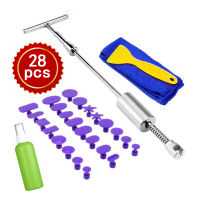 Auto Paintless Dent Repair Tool Dent Repair Puller Slide Hammer with 38cm T-Bar Repair Tools Kit Dent Removal Pulling Tabs