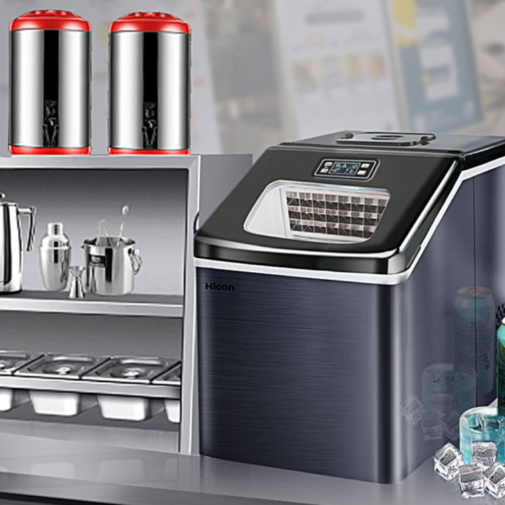 Ice Maker Machine Commercial Milk Tea Shop Small Home Bar Ice Cube