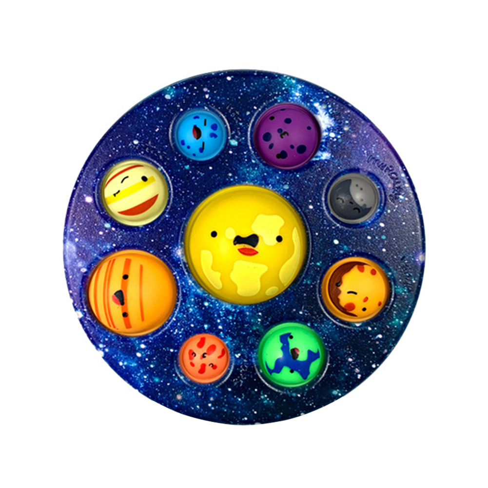 Silicone Planet Dimple Fidget Autism Toy Stress Reliever Kid Fat Brain Tool 