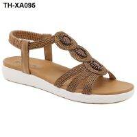 ?✔ 2023 New Year Bohemia Ethnic Wind Large Size Outsole Elastic Band Ladies Sandals