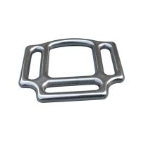 10pcs Stainless Steel Buckles Strong Halter Metal Buckle Square 3-Slots 20mm Belts