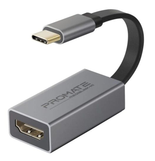 ADAPTER/CONVERTER (อุปกรณ์แปลงสัญญาณ) PROMATE USB-C TO HDMI 4K MEDIALINK-H1