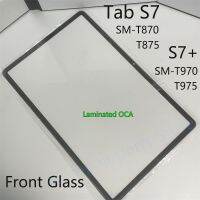 New LCD Touch Screen Outer Lens For Samsung Galaxy Tab S7 S7 plus T870 T875 T970 T975 Display Front Glass Replacement OCA Glue