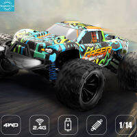 WT【Fast 】1:14 Scale Mobil Remote Control 4wd กันน้ำดริฟท์การแข่งรถรถ Off-Road ความเร็วสูงรถของเล่น【cod】