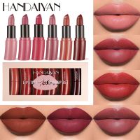 HANDAIYAN 6Pcs Matte Lipstick Set Lip Gloss Brown Red Velvet Nude Makeup Women Long Lasting Waterproof Beauty Cosmetics