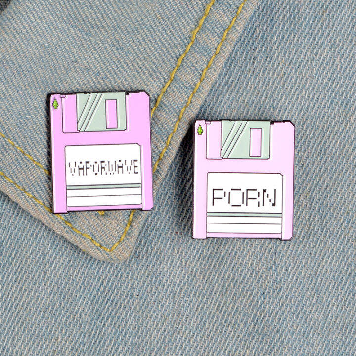 fashion-creative-cartoon-u-disk-retro-cd-fax-machine-personality-design-combination-oil-drop-brooch-pin-denim-bag-gift-for-fri