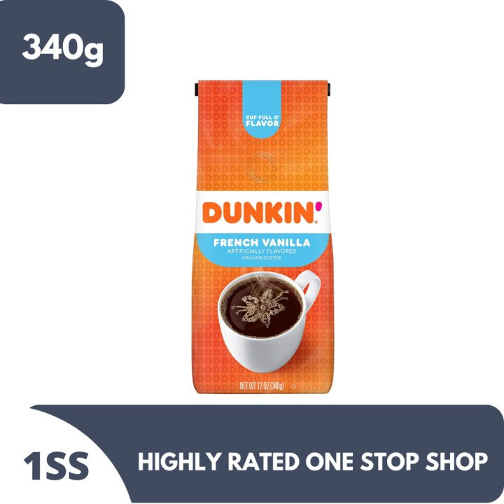 Dunkin' French Vanilla Ground Coffee 340g Lazada PH