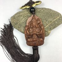 ZZOOI Clear Warehouse Tibetan Buddhism Buddha Wood Amulet Pendant (Car Adornment) Buddha Pendant Jewelry