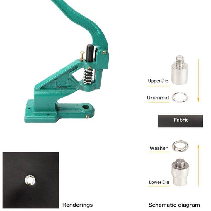 Grommet Machine Punch Tool Kit Heavy Duty Grommet Press Grommet Dies