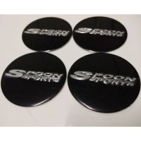 1pc/4pc45mm Spoon Sports Center Rim Cap Car Emblem Sticker