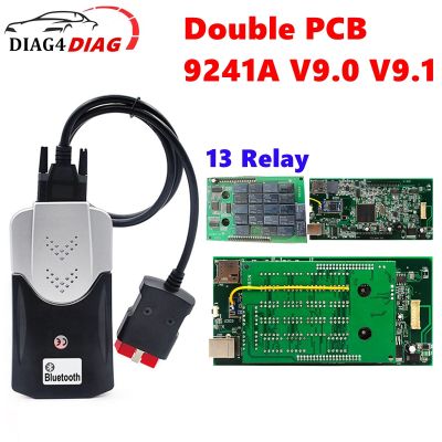 คู่ PCB 9241A V9.0 V9.1 VD150 TCS Pro OBD2สแกนเนอร์ USB BT รุ่น2021.11 NEC รีเลย์สำหรับรถยนต์หลายรถบรรทุกเครื่องมือวิเคราะห์