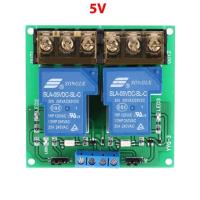 รีเลย์โมดูล2ช่อง12V 5V 24V Dc รีเลย์30a บอร์ดแยกโมดูล Optocoupler ทริกเกอร์ต่ำสูงเกรดอุตสาหกรรมบอร์ด Pcb