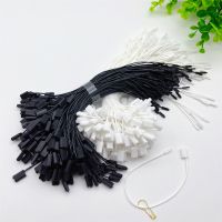 【YD】 1000Pcs Korea Wax Cord Label Oblong Safety Pin Tag Rope String Lock Clothing Accessories