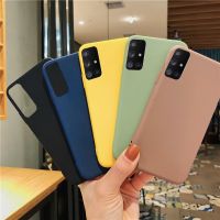 เคสซิลิโคน TPU สีพื้น ป้องกันรอย สําหรับ Samsung A51 A10 A10S A50 A30 A31 A20S A11 A50S A21S A20 A30S M11 M21 J7Prime M30S J2Prime M10 M40S A205 A305 M10S QC7311000