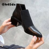 WomenS High-Heeled Shoes 5Cm High Elastic Short Boots Autumn And Winter WomenS Shoes 2022 New Style Versatile Thick Heeled Short Boots WomenS Boots