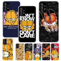 เคสนิ่มพิมพ์ลายการ์ตูน G-Garfield,เคสนิ่มสำหรับ Samsung Galaxy A53 A52 A13 A12 A33 A32เคสโทรศัพท์ A23 A22 A03 A02S A73ฝา A72