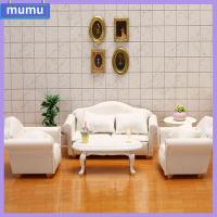 MUMU 1:12 ของขวัญสำหรับเด็กผู้หญิง ตุ๊กตา แกล้งเล่นของเล่น ของเล่นเฟอร์นิเจอร์มินิ บ้านตุ๊กตา โซฟานุ่มจิ๋ว