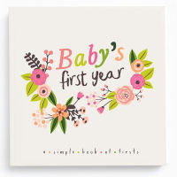 Lucy Darling Babys First Year Memory Book: A Simple Book of Firsts - Little Artist Baby Journal - Baby Album