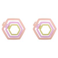 6 Pieces 3 Sizes Hexagon Embroidery Hoops, ABS Plastic Embroidery Frames Cross Hoops for Sewing, Needlework