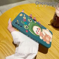 เคส Chenyyyka สำหรับ Infinix เคส X680 9ขวบลายการ์ตูนกบกระต่ายบางสวยงามดีไซน์ใหม่เคสโทรศัพท์ป้องกันขอบสี่เหลี่ยมเคสนิ่มเคสปลอกซิลิโคนกันกระแทก