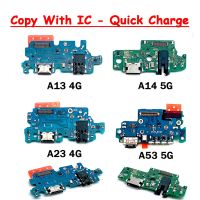 10 ชิ้น / ล็อตใหม่ Charing Plate Connector Board พร้อมไมโครโฟน Flex Cable สําหรับ Samsung A13 A23 A33 A53 5G A13S A42 A32 5G Connector