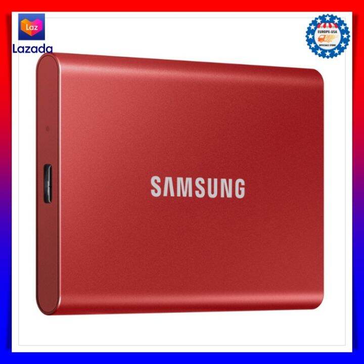 Samsung 2tb Portable Ssd เอสเอสดีพกพา T7 Red Mu Pc2t0rww คอมพิวเตอร์และอุปกรณ์เสริม 4751