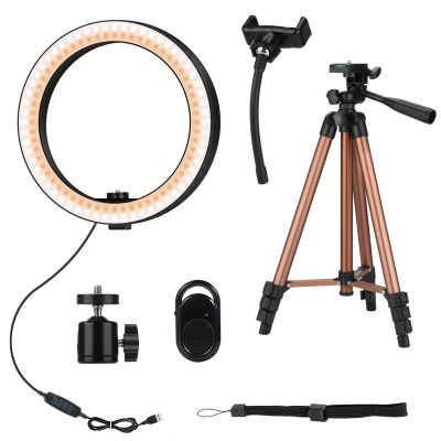 Selfie Ring Light 6 Inch Led Ring Lamp with 50 Inch Retractable Tripod for Selfie Phone Video Photography for Youtube