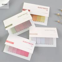 QIANNY แถบกาว5สีคั่นมาร์คเกอร์ข้อความแท็บกระดาษบันทึกสติกเกอร์ดัชนีกระดาษแปะโน๊ตน่ารักสติกเกอร์เครื่องเขียนแผ่นจดบันทึก