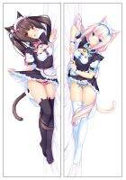 ปลอกหมอนลายอะนิเมะ Dakimakura NEKOPARA Chocolat Vanilla Azuki Coconut Mapin 2023แบบปรับแต่งได้ปลอกหมอนปลอกหมอนร่างกาย