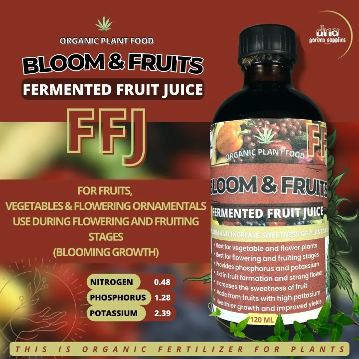 DNA BLOOM AND FRUITS / FERMENTED FRUIT JUICE / FFJ ORGANIC FERTILIZER FOR PLANTS / ORGANIC PLANT