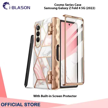 i-Blason Cosmo Series Case for Samsung Galaxy Z Fold 4 Case with Pen Holder 5G (2022), Slim Stylish Protective Bumper Case with Built-in Screen