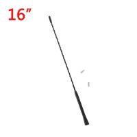 Car Universal Roof Mast Whip Stereo Radio FM/AM Signal Aerial Anti noise Flexible Amplified Antenna with Two Screws 9/11/16 Inch