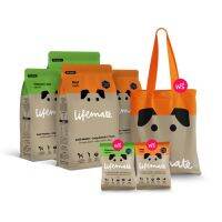 [ส่งฟรี] Lifemate (ไลฟ์เมต)อาหารสุนัขโตพันธุ์กลาง-พันธุ์ใหญ่ รสเนื้อ 2 ถุงและรสตับไก่ 2 ถุง(สำหรับสุนัขอายุ 1ปีขึ้น)(1 ถุง 1.5kg) rch-1