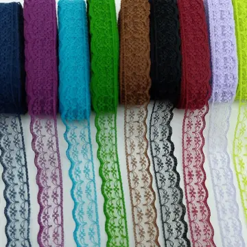 50 Yards/roll, Width 1cm, Lace ribbon, Jumper Craft, Rich Colors