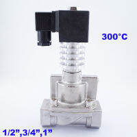 0.5-20bar 2 Way NC Steam Oil ทองเหลือง Solenoid วาล์ว38 12 "34" 1นิ้ว300องศา C อุณหภูมิสูงวาล์วสแตนเลส24V