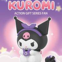 Nbmhrd คาวาอิ Sanrio Kuromi การ์ตูนพกพา Usb พกพาสะดวกพัดลมไฟฟ้าตั้งโต๊ะเครื่องประดับแบตเตอรี่อายุการใช้งานยาวนานของขวัญเทศกาล