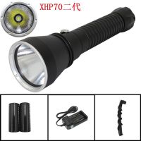 XHP70.2 LED Yellow/White Light 4000 Lumens Diving Flashlight 26650 Torch Underwater 100M xhp70.2 spearfishing led diving lamp