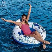 Diameter 119cm/47" Round Single Float Chair Model Pool Floats Inflatable Swimming Mattress Bed Water Park Buoy Circle Lounger