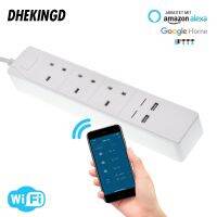 （A TOOT） SmartStrip WiFi Surge ProtectorPlugOutlets Homekit 1.8M Extension Cord สำหรับ Alexa EchoAssistant