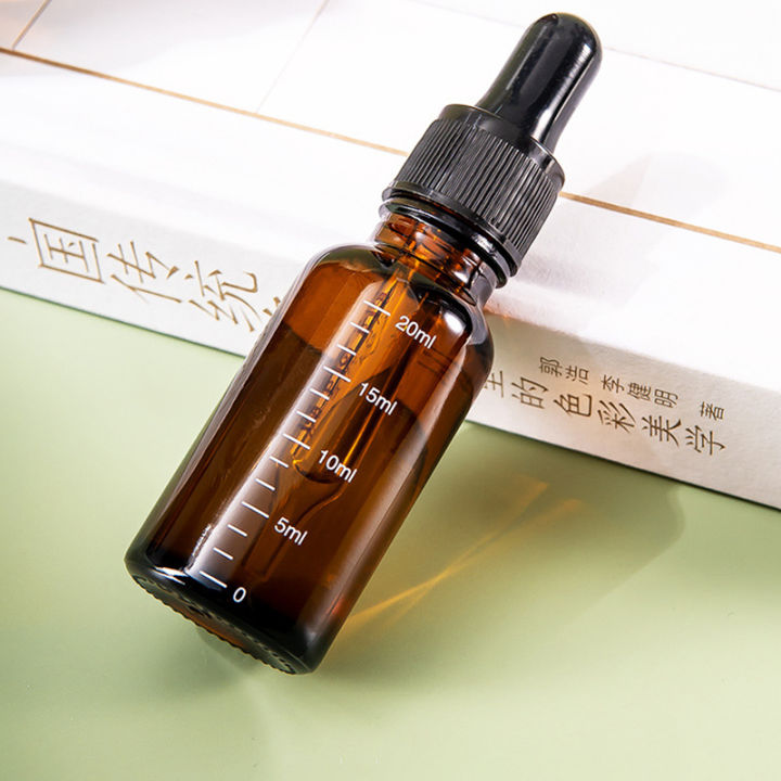 Brown Glass Dropper Bottle With Measurements Multipurpose Refillable