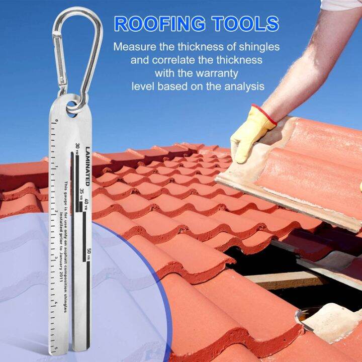 4/09 Shingle Gauge, Shingle Gauge with Carabiner, Roof Shingles