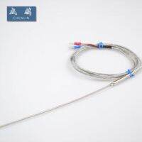 ∈☞ K-type thermocouple stainless steel temperature sensor 4x30 probe type sensing wire/head/rod PT100