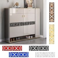 6pcs/set Mirror Diagonal Stickers Wardrobe Waistline Mural Stick Wall Decals