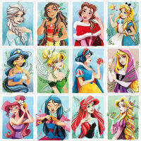 DIY ภาพวาดสีน้ำมันโดยตัวเลข Alice In Wonderland Princess ภาพผู้ใหญ่จำนวนภาพวาด Aladdin Hand Paint Kit บนผ้าใบ