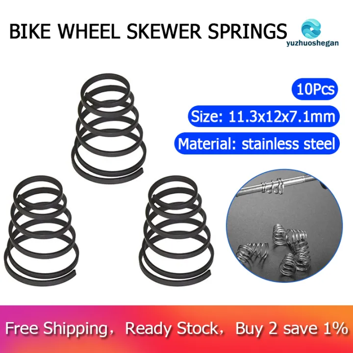10Pcs Bike Wheel Skewer Springs Universal Quick Release Bike Wheel