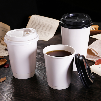 ฝากระดาษกาแฟถ้วยเดียว50ชั้นกระดาษ Go ฝา Takeaway ฉนวนถ้วยถ้วยกาแฟ Pcs Takeaway ถ้วย